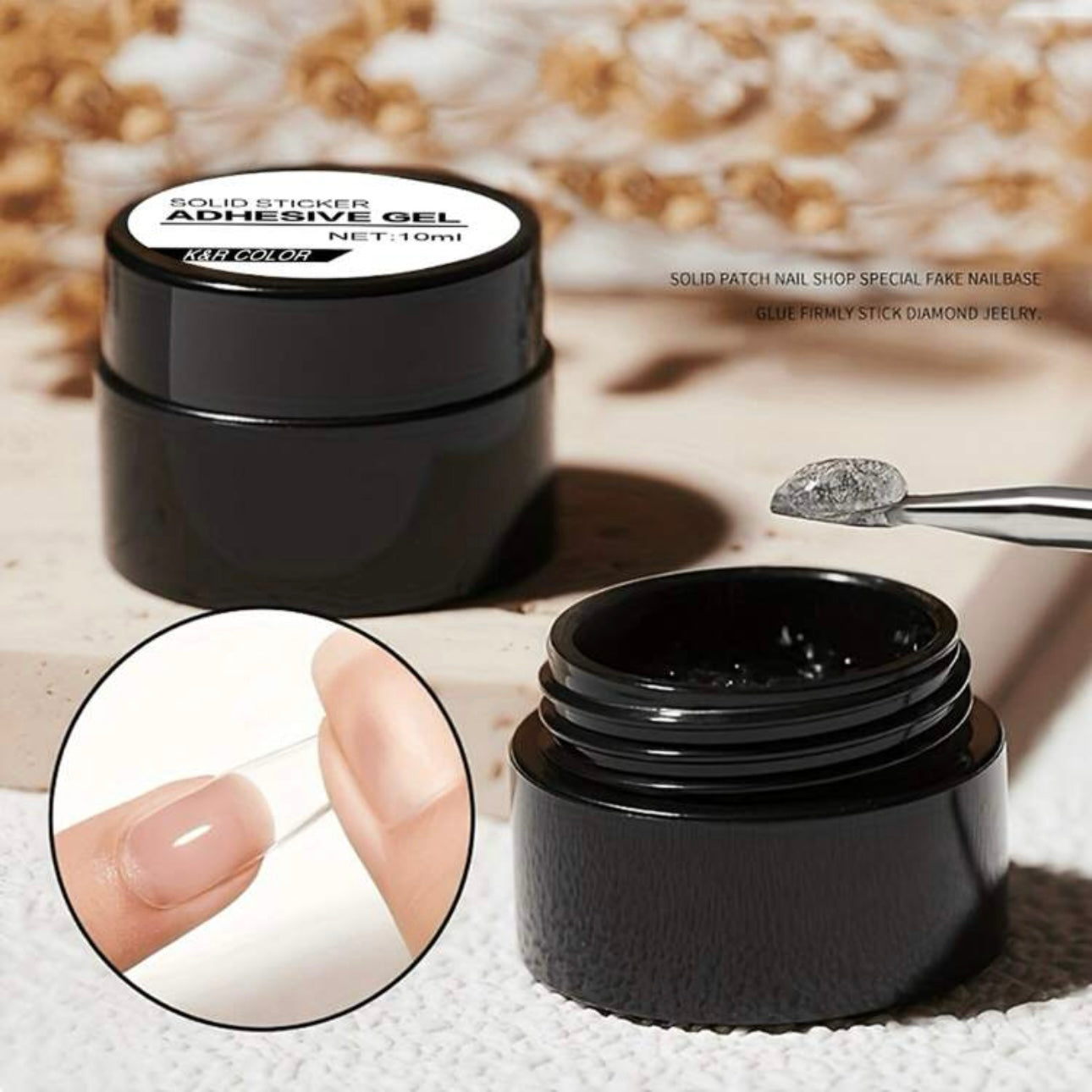 Solid Nail Gel Glue for Press-on Nails