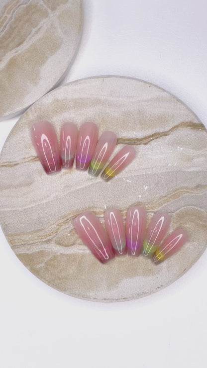 Rainbow Mirage Press-on Nails 10 pieces